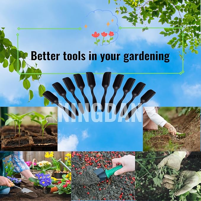 10Pcs Mini Shovel,Plastic Mini Gardening Shovel Spoons Soil Scoops,Cultivation Digging