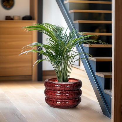 SQOWL 10 Inch Plant Pots - Ceramic Planter for Indoor Plants, Ceramic Plant Pot with Drainage Hole