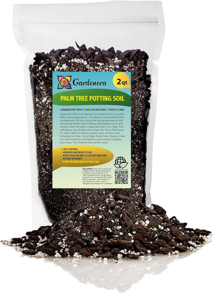 GARDENERA Palm Tree Potting Mix - The Ultimate Soil for Strong and Healthy Palms - Top Choice for
