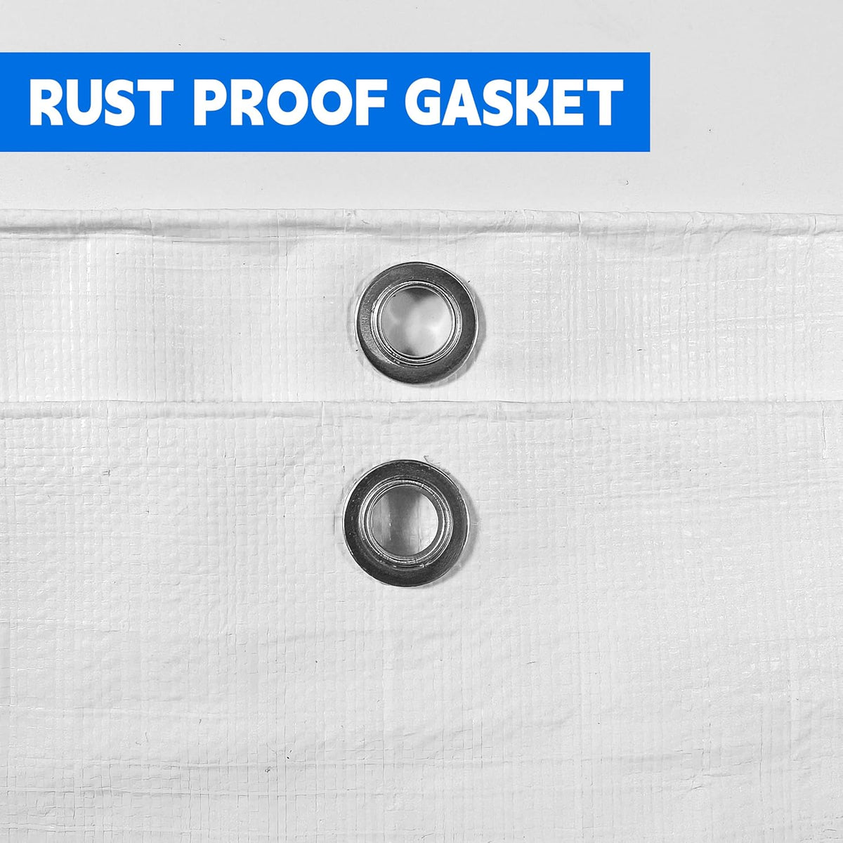 Tarp 6x8 ft Heavy Duty 12mil 100% Waterproof High Durability Multipurpose,Uv Resistant,White Tarp