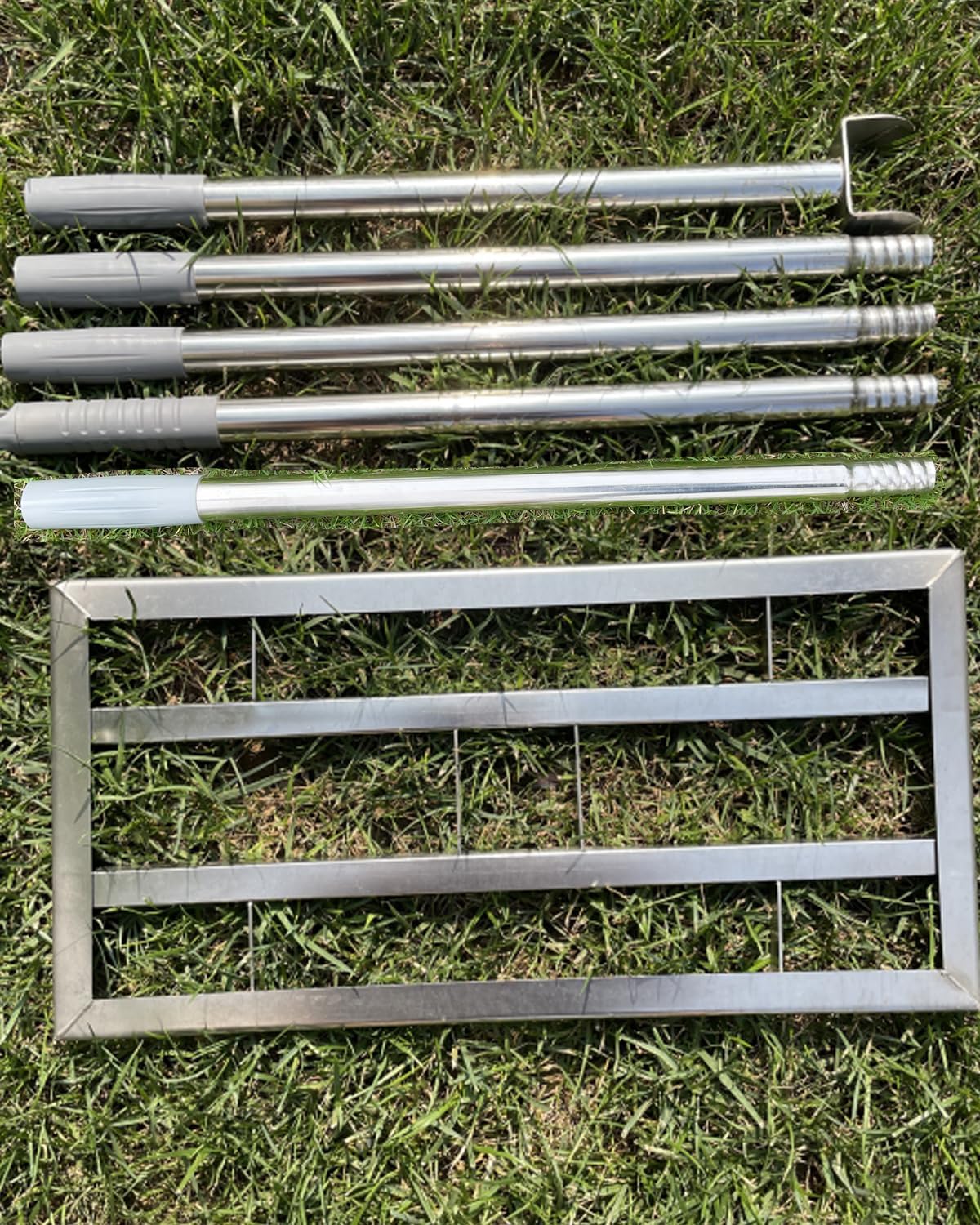 2025 Updated Lawn Leveling Rake, Lawn Leveler Tool with Double-Sided Design,70'' Adjuatble