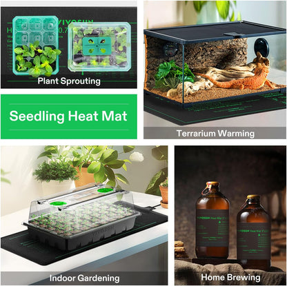 VIVOSUN 2-Pack 48" x 20.75" Durable Waterproof Seedling Heat Mat, UL & MET-Certified Warm