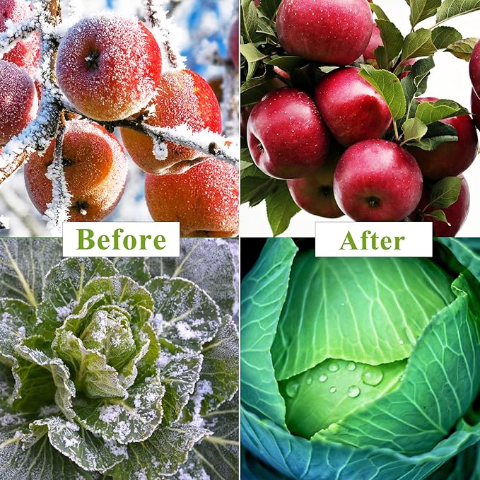 Plant Covers Freeze Protection 10 x 50Ft with 20 Stainless Steel Clip- Frost Cloth Plant Blankets
