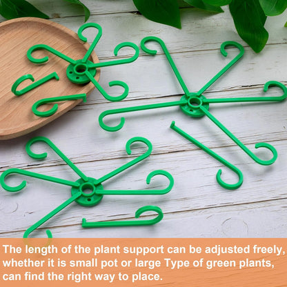 3PCS Plant Stem Support, 3 Sizes Climbing Houseplant Stem Holders, Plastic Reusable Flower Trellis