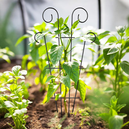 4 Pack 43'' Indoor Plant Trellis for Potted Plants Climbing, Outdoor Metal Garden Trellis