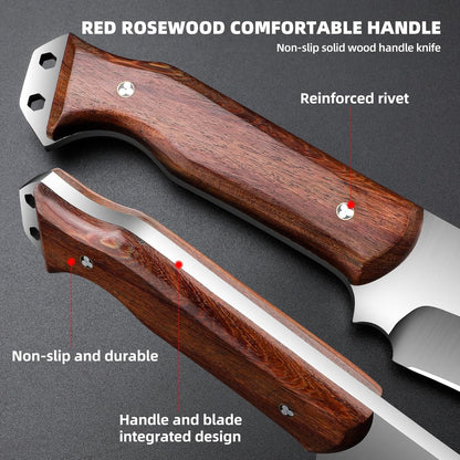 Outdoor Short Machete with Sheath for Cutting Trees, for Yard Work and for urvival Machete Ideal