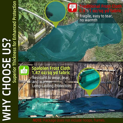 Plant Covers Freeze Protection, 10ft X 20ft Floating Row Cover 1.47 oz/yd² Fabric, Garden Frost