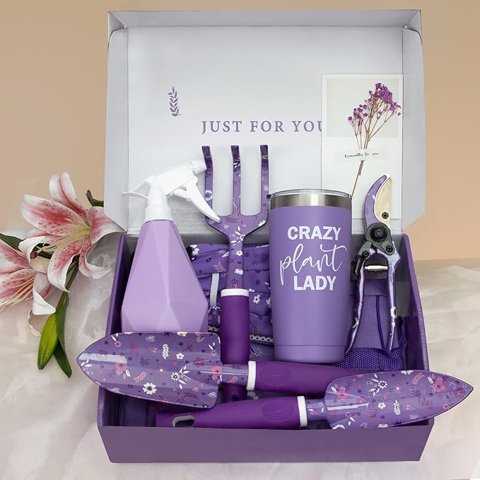 Gardening Gifts for Women, Garden Tool Set, Heavy Duty Gardening Hand Tools with Garden Tool Bag