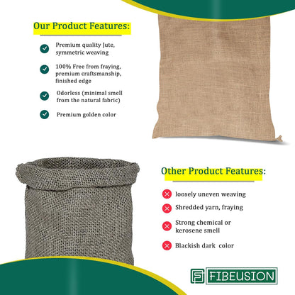 Heavy Duty Reusable Burlap Sacks (Set of 6) – 24" X 40" Perfect Sack Race Bags for Adults and Kids