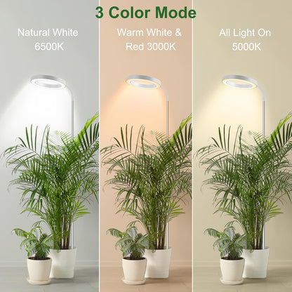 Wolezek Grow Lights for Indoor Plants Full Spectrum, 80 LEDs 3 Colors, 65in Large Plant Lights for