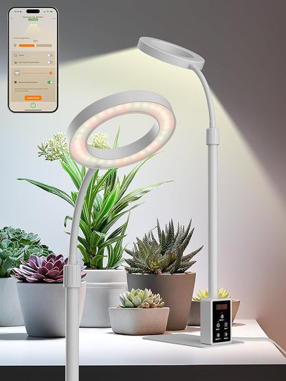 Grow Light with Stand, LED Plant Light for Indoor Plants, Full Spectrum Grow Lamp, Adjustable