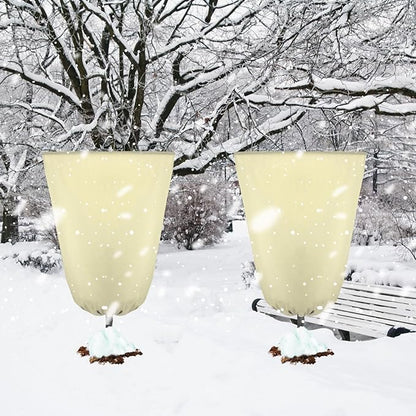 4 Pcs Plant Covers Freeze Protection 35.4" x 59" Winter Frost Blankets for Outdoor Plants with