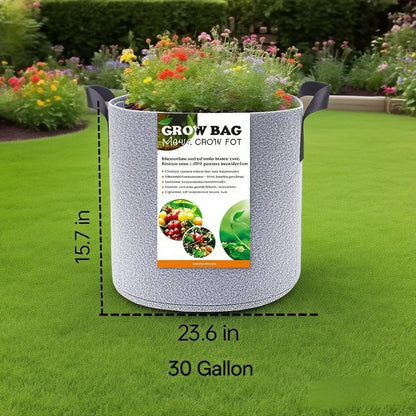 Grow Bags,Gallon Pot,Gallon Grow Bag,Fabric Plant Vegetable Pots,15-35 Gallon Nursery Pots,Deep