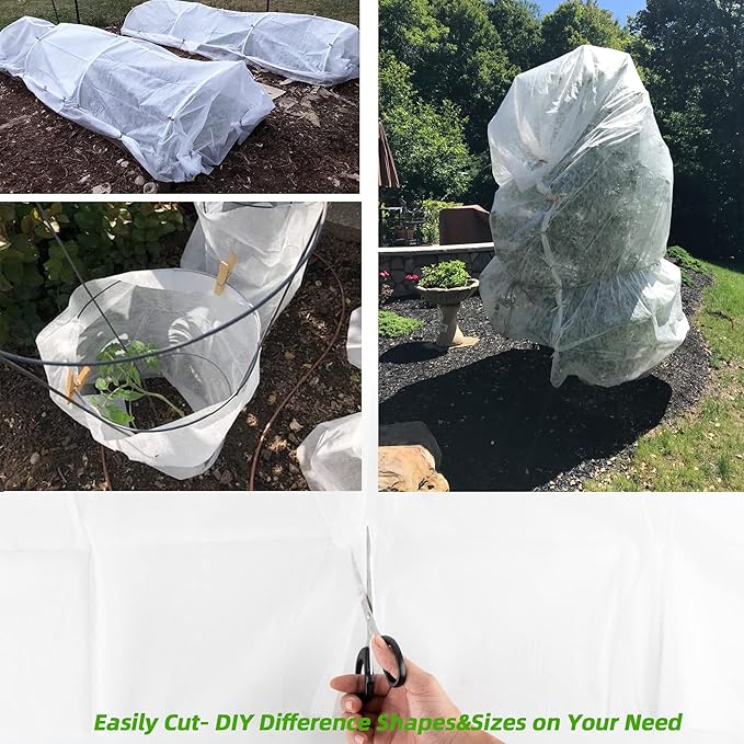Plant Covers Freeze Protection 10x30ft Frost Cloth Blanket Floating Row Cover for Winter Protection