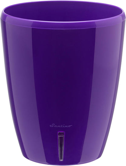 Santino 5.5 Inch ORCHIDEA Self Watering Pots for Orchids in Violet - Decorative Wicking Planter