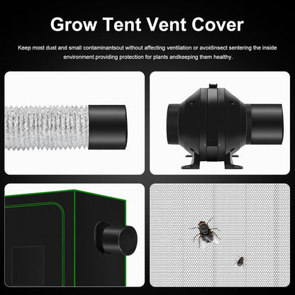 MELONFARM Air Filtration Kit 6", Built-in 14cm Fan Low Nois Carbon Filter with 12-Speed Controller
