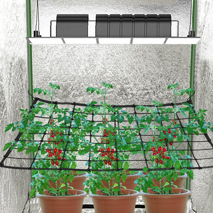 2x4 Trellis Net for Grow Tent, Stretchy Scrog Net Heavy Duty Trellis Netting with Hooks for