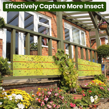 Qualirey Giant Sticky Fly Traps,30 Feet Fly Strips for Indoor Outdoor Hanging Flying Tapes Non