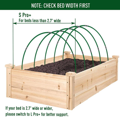 MAXPACE Greenhouse Hoops for DIY Grow Tunnels Less Than 2.7ft Wide, Rust-Free Fiberglass Support