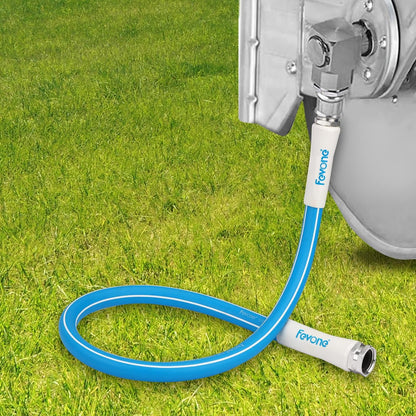 Fevone 3 ft x 5/8" Leader Hose for Hose Reel Connector, 150 PSI Heavy Duty Lead-In Hose with 3/4"