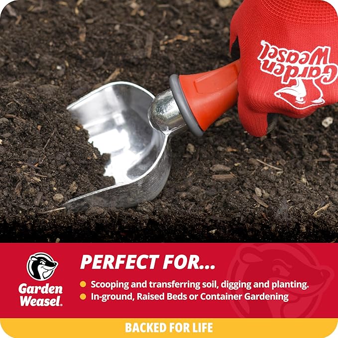 Garden Weasel Potting Scoop - Oversized | Dig and Transport | Planting and Gardening Hand Digging