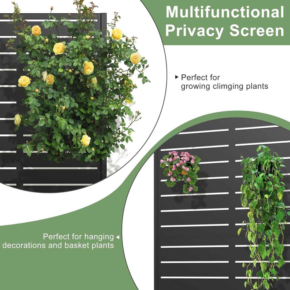 Casaphoria Metal Raised Garden Bed, 47"x24"x12" Planter Box for Climbing Plants, Vegetables &