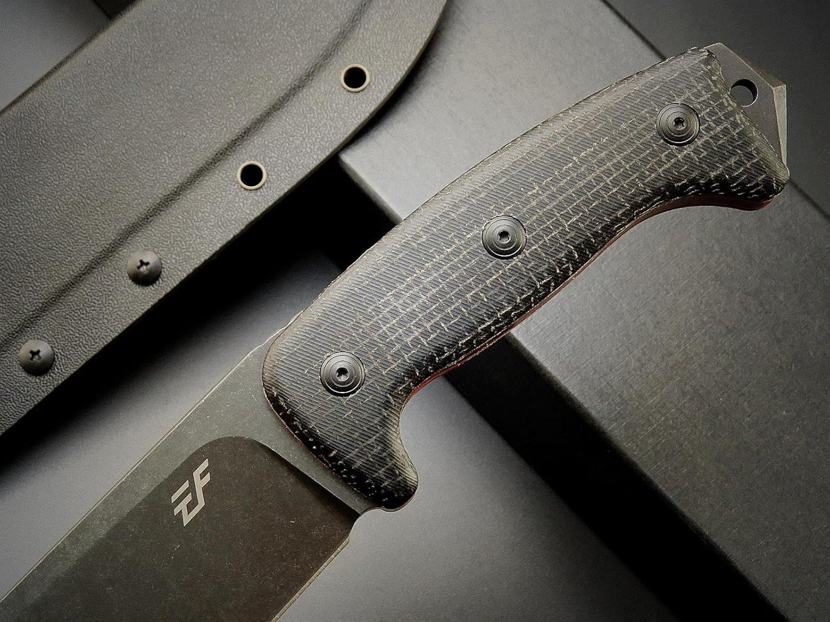 Eafengrow EF148 Fixed Blade Knife AUS-10 Steel Blade Micarta Handle Full Tang EDC Straight Knife