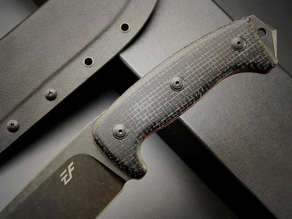 Eafengrow EF148 Fixed Blade Knife AUS-10 Steel Blade Micarta Handle Full Tang EDC Straight Knife