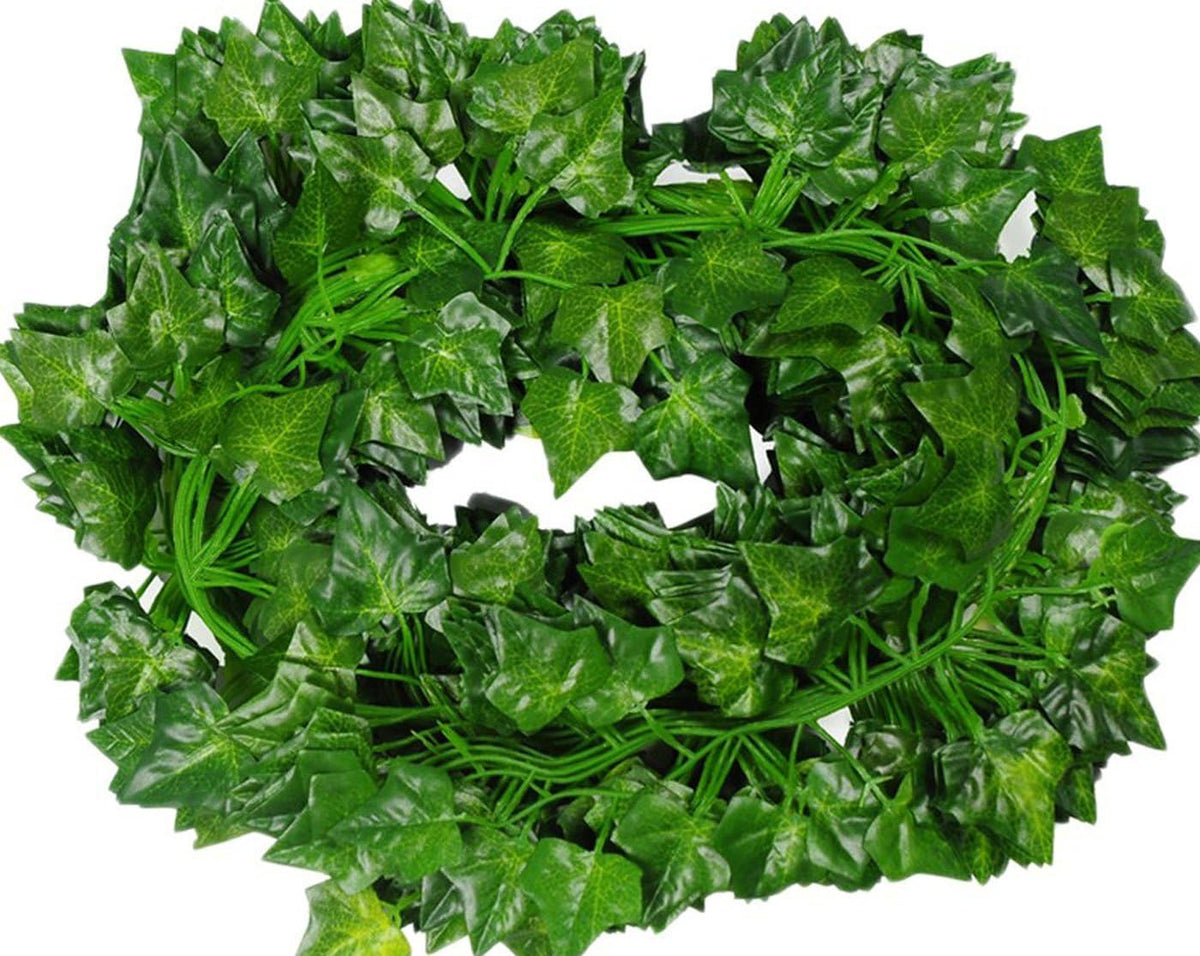 Unilove 168 feet Fake Foliage Garland Leaves Decoration Artificial Greenery Ivy Vine Plants for