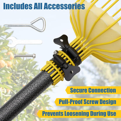 Fruit Picker Pole Tool – Ladder-Free Harvesting Aid, Safe for Elderly and Children, Durable