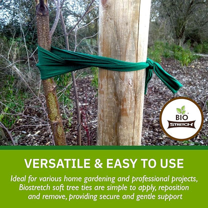Extra Wide Soft Tree Ties - Strong & Stretchy Support for Large Plants & Young Trees
