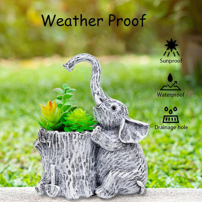 Elephant Gifts for Women Succulent Pots Indoor Planters for Plant Lovers Cute Outdoor Plant Pots