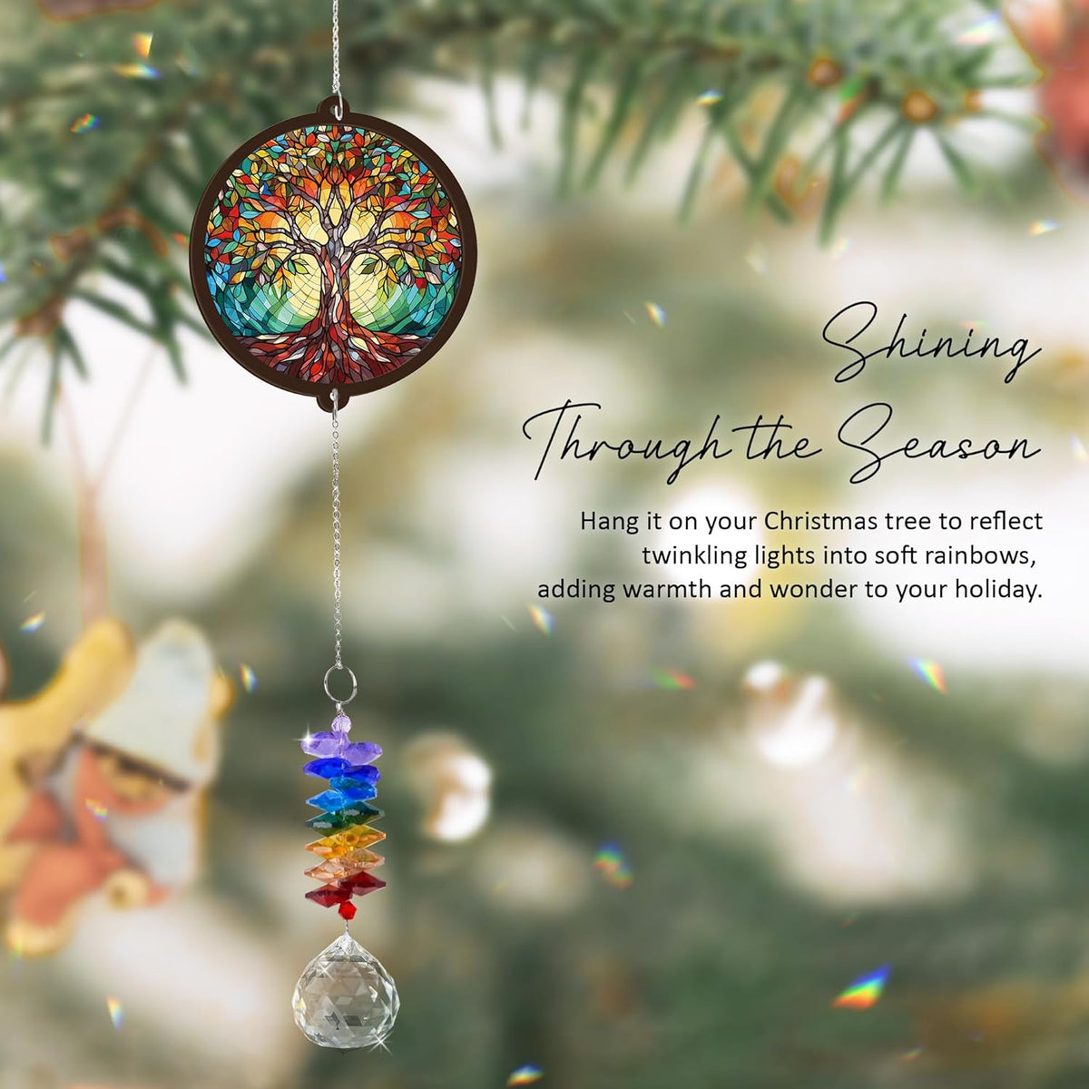 Memorial Suncatcher - Tree of Life Ornament - Sympathy Gift for Loss of Loved One - Bereavement