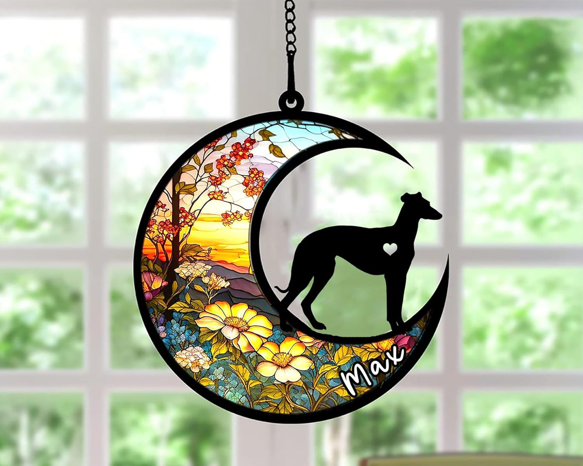 Personalized Dog Memorial, Custom Name Weimaraner Dog Christmas Ornament with Name, Custom Breeds