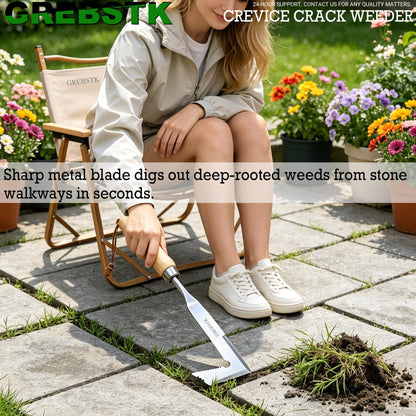 GREBSTK Crack Weeder Crevice Weeding Stainless Steel Sharp Lightweight Tool