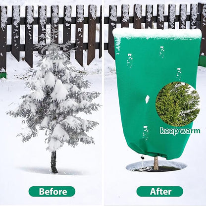 4 Pack Plant Covers Freeze Protection for Winter, 2.2oz/yd² Frost Blankets Cloths With