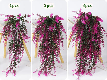 Fake Monkey Plants Hanging Eucalyptus Vines Fake Vines Faux Hanging Plants for Outdoor Garden Yard
