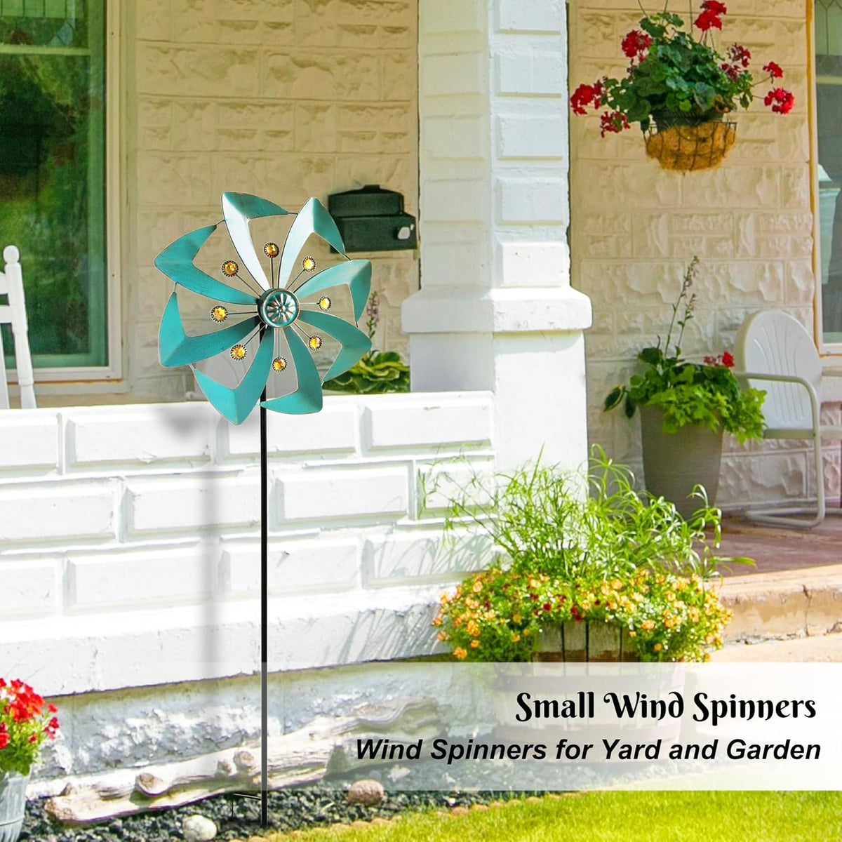 Wind Spinners Outdoor, 10 inch Wind Sculptures & Spinners, Metal Kinetic Wind Spinner, Decorative
