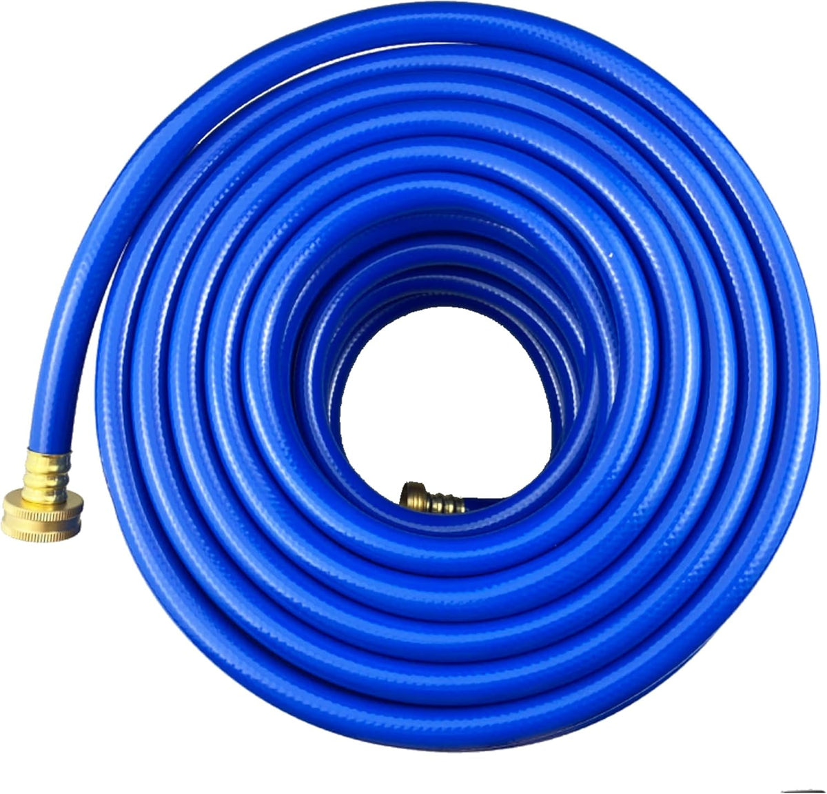 PVC Garden Hose 1/2 Inch Green Heavy Duty Water Hose with Solid Brass Fittings,No Leaking