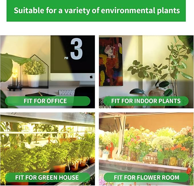 LED Grow Light Strips, Full Spectrum Plant Growing Lights for Indoor Plants 3500K, 144 LEDs Plant