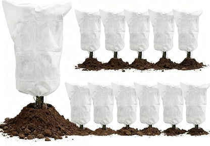 EAONE 12 Pack Plant Covers Freeze Protection, 32x47'' Winter Frosts Cloth for Outdoor Plants