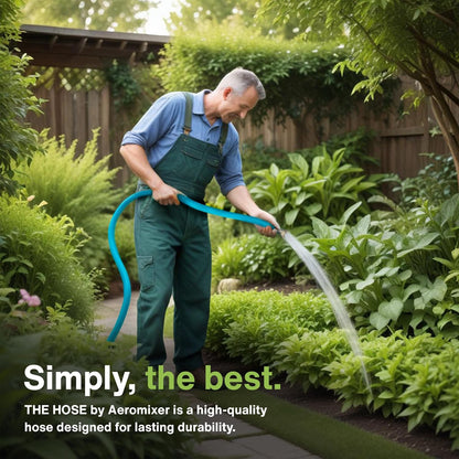 Aeromixer THE HOSE - 3/4 Inch Garden Hose 25Ft, Kinkless Commercial Garden Hoses, Heavy Duty