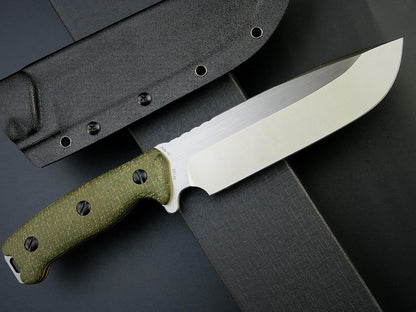 Eafengrow EF143 Fixed Blade Knife AUS-10 Steel Blade Micarta Handle Full Tang EDC Tool Straight