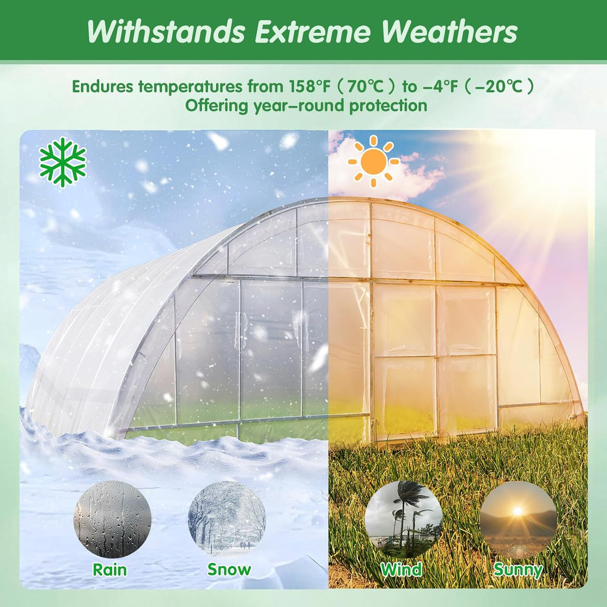 DGSL Greenhouse Repair Tapes, 6" x115' Greenhouses Cover Plastic Sheeting Tape, 6.3 mil Thickness