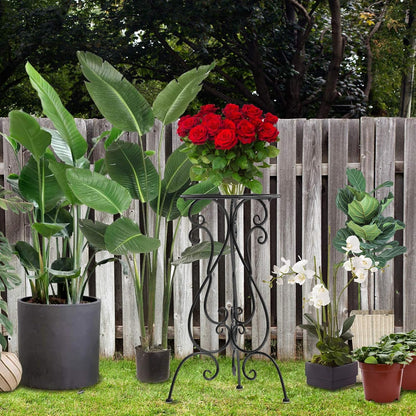 Metal Plant Stands Indoor Outdoor, Heavy Duty Flower Pot stand 22.5 inch Tall, Planter Pedestal