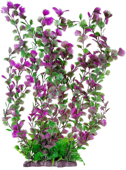 Hamiledyi Aquarium Plastic Plants Aquarium Decor Artificial Fish Tank Plants,Tall Fish Tank