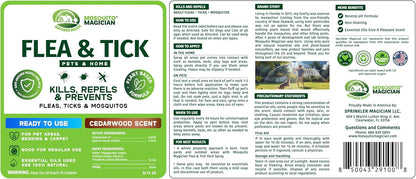 Mosquito Magician Indoor and Outdoor Spray - Use for Carpet, Furniture, Bedding, Couches & Pets