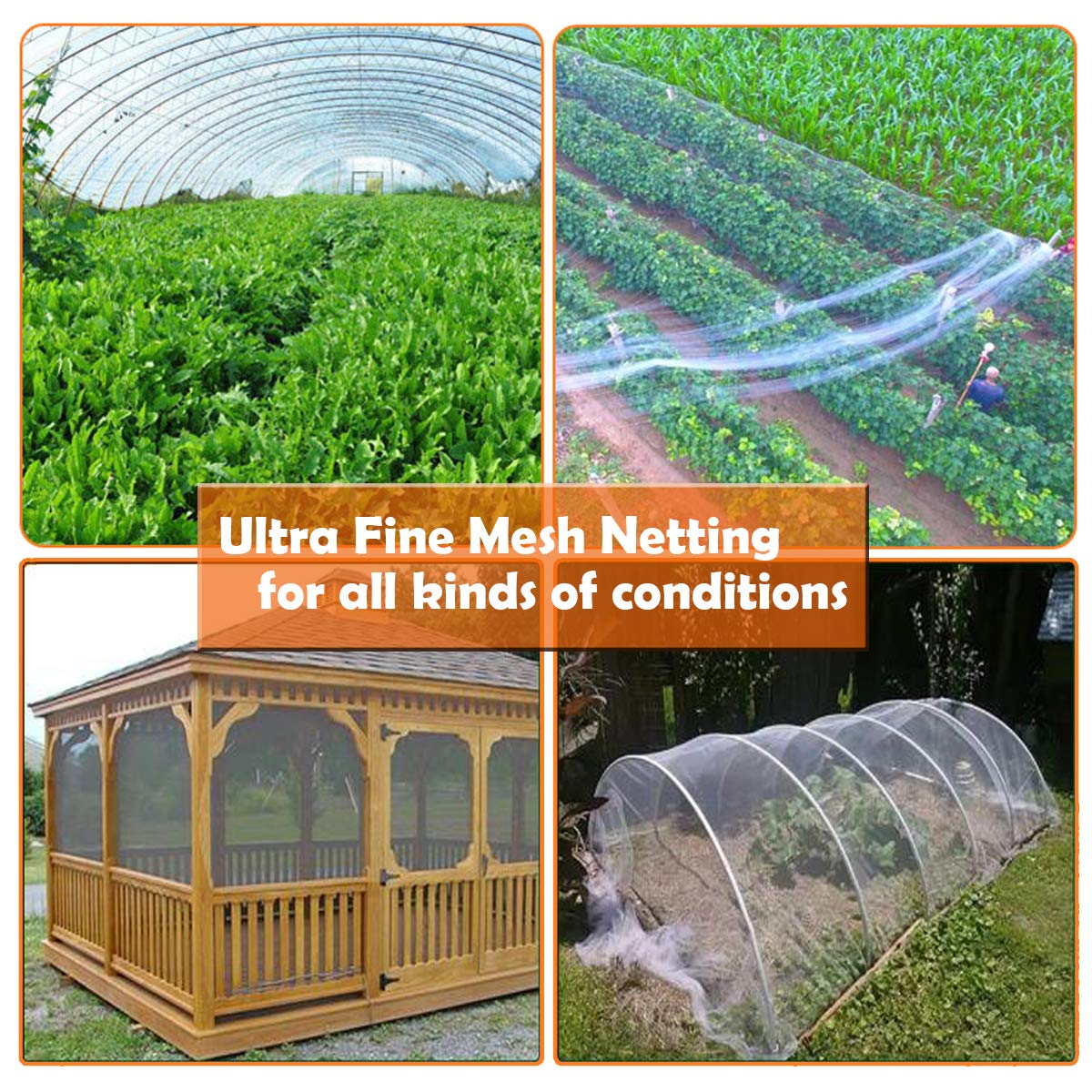 Garden Netting, Plant Covers 10x33Ft Net Ultra Fine Mesh Protection Netting for Vegetable Plants