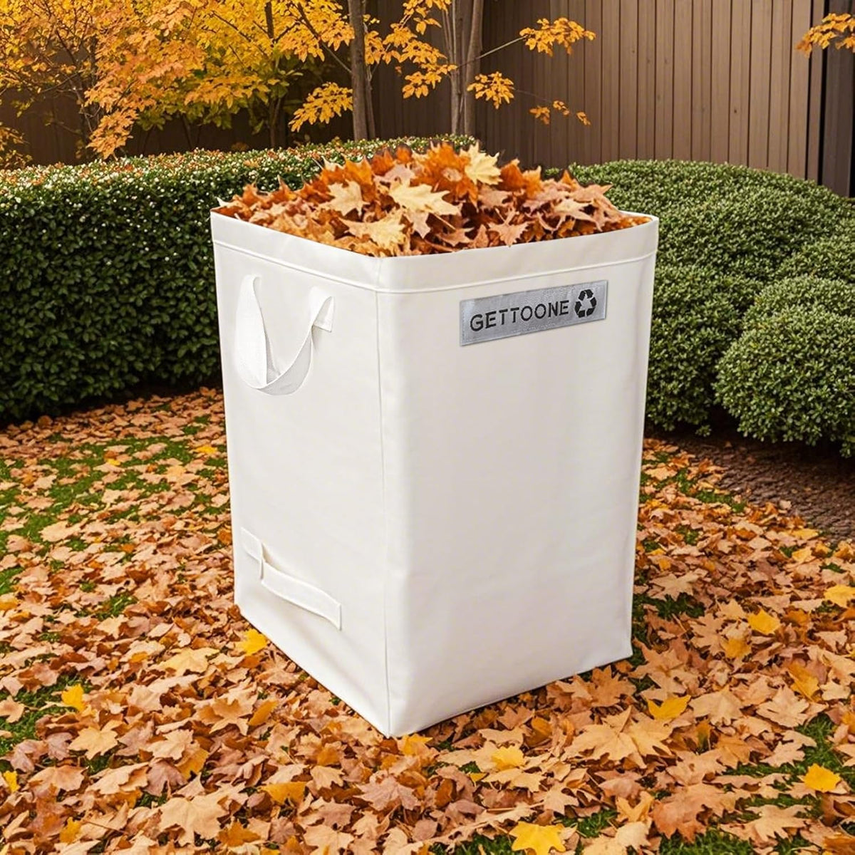 Lawn Bags for Yard Waste | Heavy-Duty Collapsible Leaf Bag, 38 Gallon Reusable Garden Clippings
