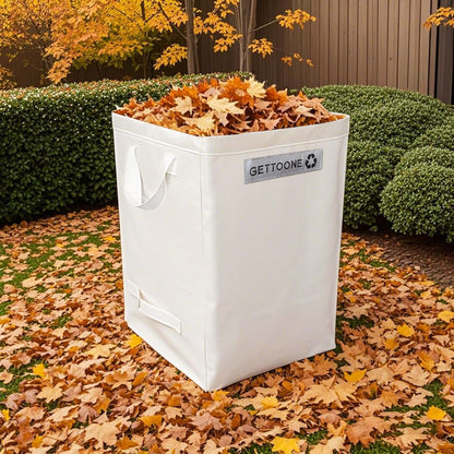 Lawn Bags for Yard Waste | Heavy-Duty Collapsible Leaf Bag, 38 Gallon Reusable Garden Clippings